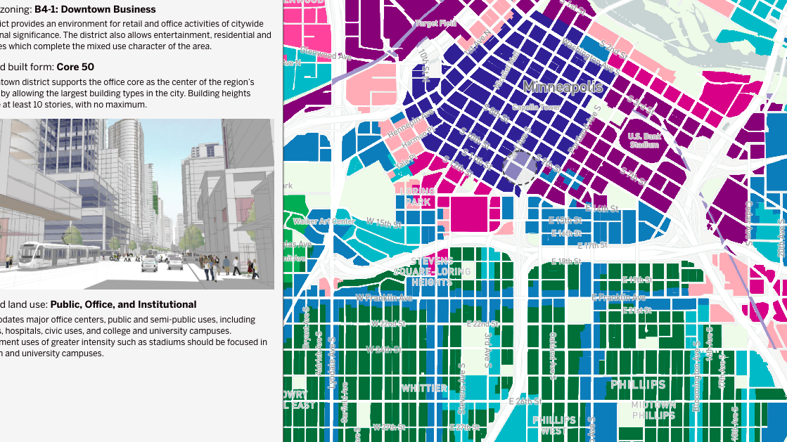 Screenshot of Minneapolis 2040 plan